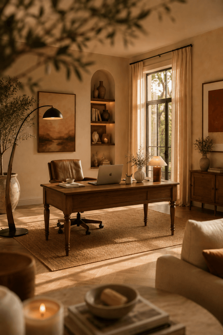 Premium Home Office Ideas That Feel Calm & Luxurious