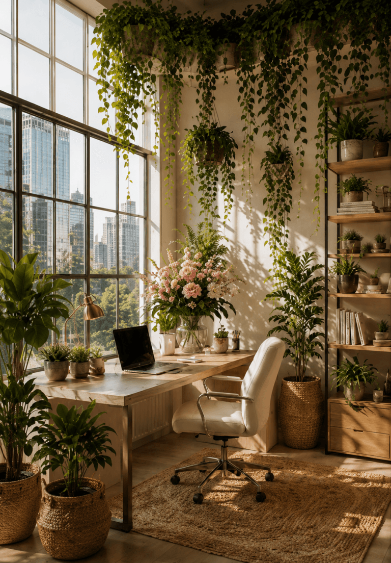 Home Office Plants: 10 Beautiful Ideas for a Calmer Workspace